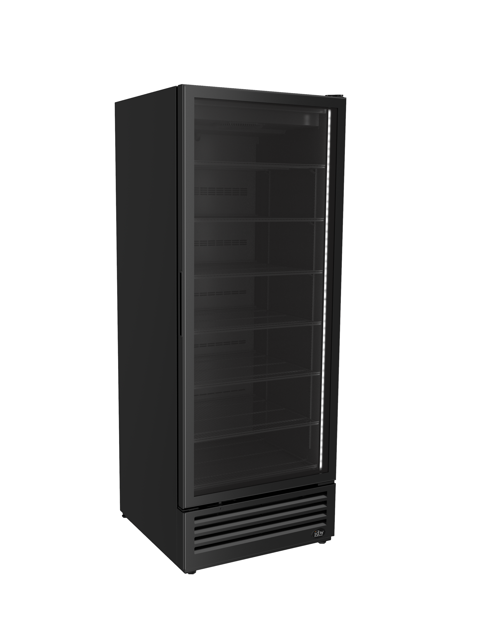 Empty Black Vending Machine